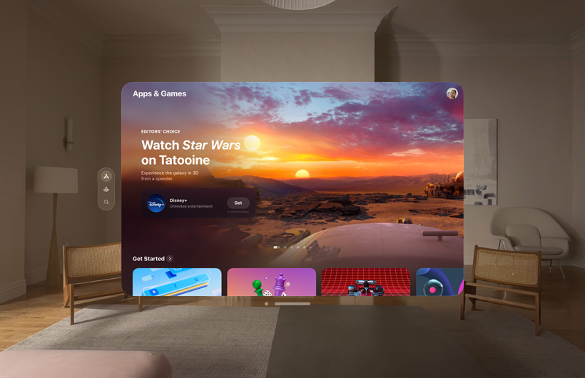 Apple Vision Pro - App Store Demo Image by Apple